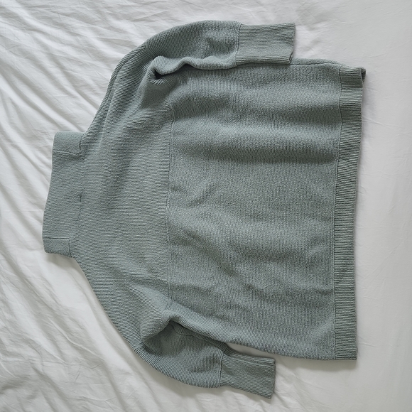 Free People Ottoman Slouchy Tunic Oversized Sweater XS S Blue Green Dress - Picture 4 of 6